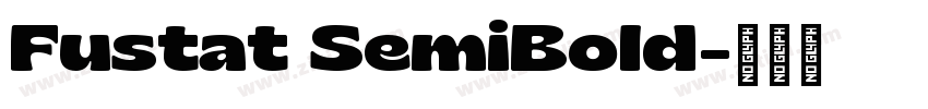 Fustat SemiBold字体转换